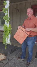 Load and play video in Gallery viewer, Decorative Garden Skirt for enhancing the look of your GrowMesh Vertical Garden.